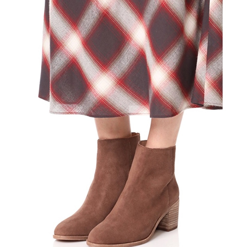 Madewell Pauline Suede Booties Size 6